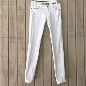 Guess Low Cut White Skinny Jeans